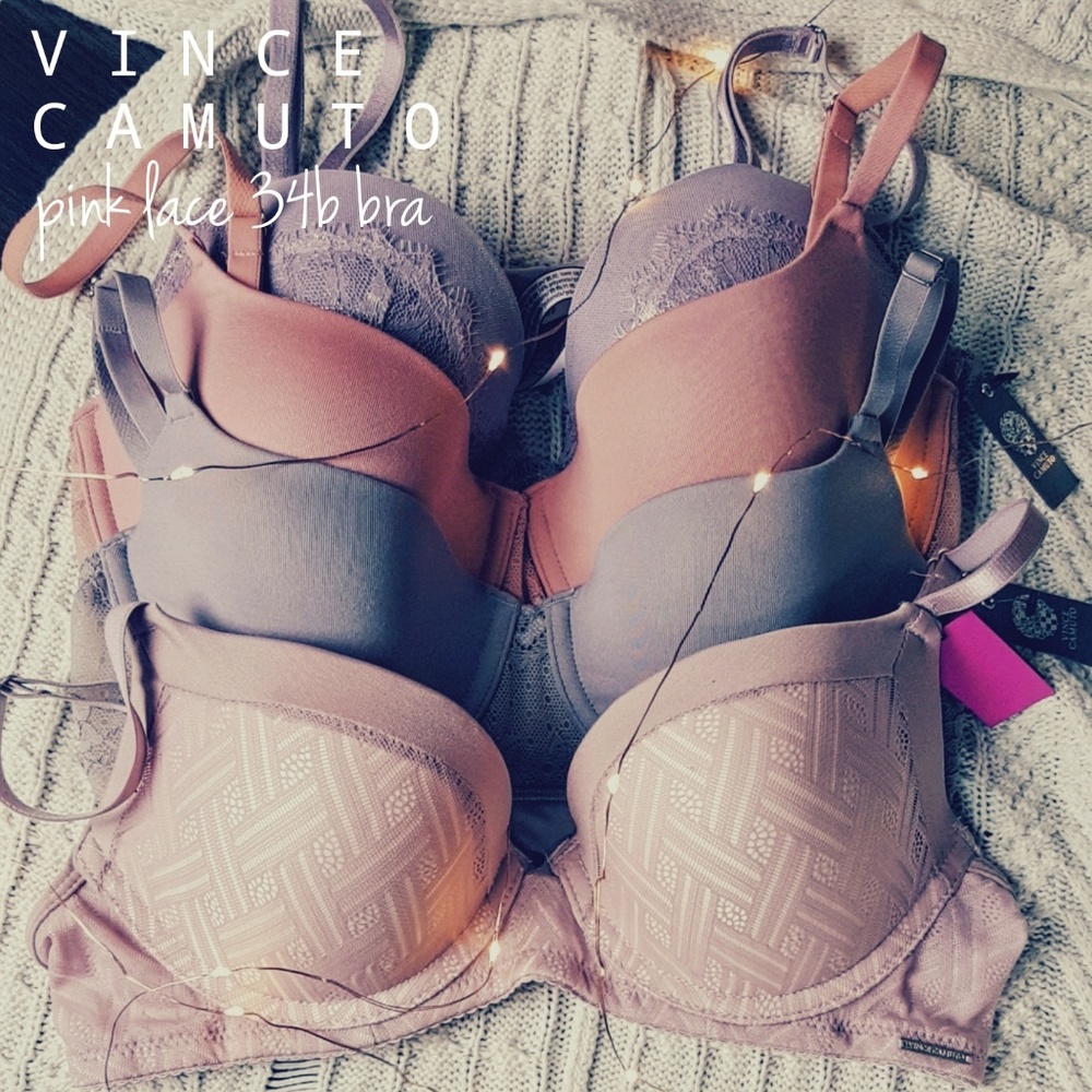 NWT Vince Camuto Gentle Lift Cup Bra 34B Rose